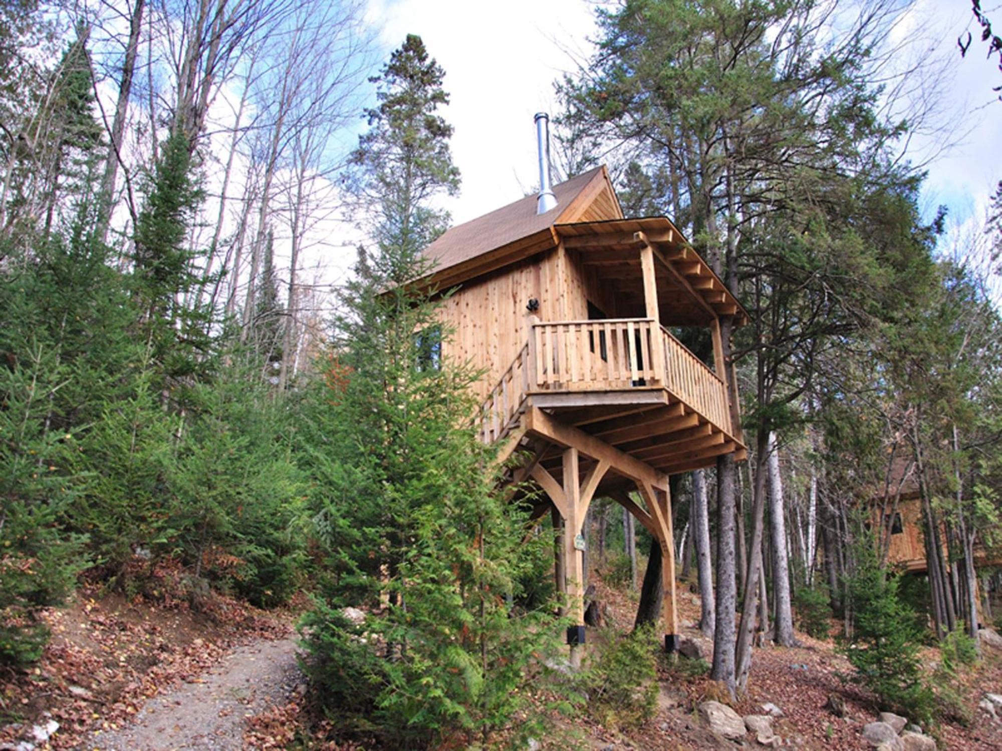 Les Cabanes Du Trappeur Wentworth-Nord Zewnętrze zdjęcie
