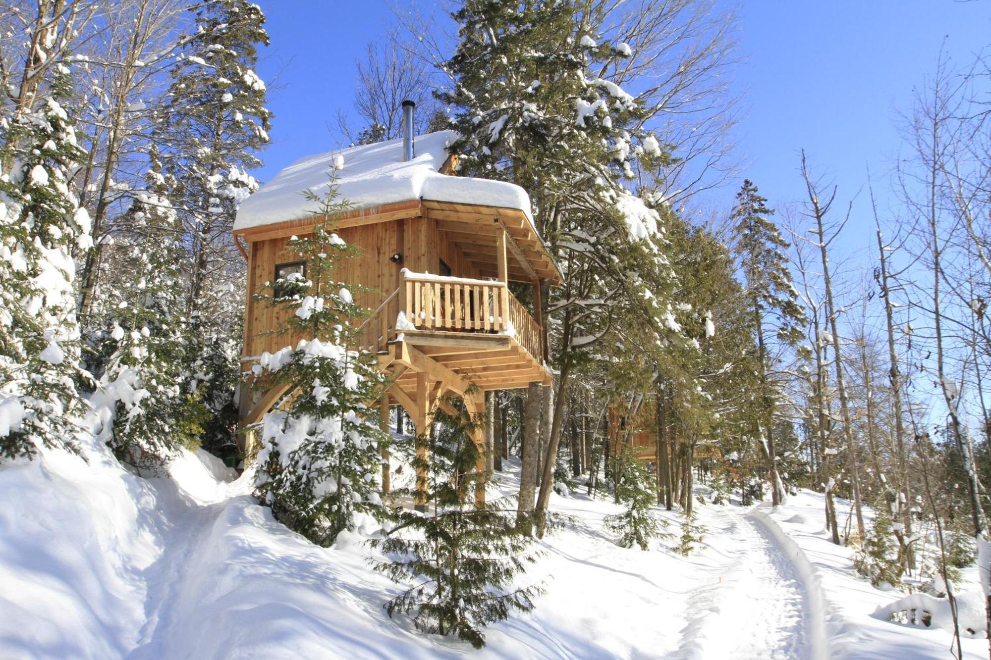 Les Cabanes Du Trappeur Wentworth-Nord Zewnętrze zdjęcie